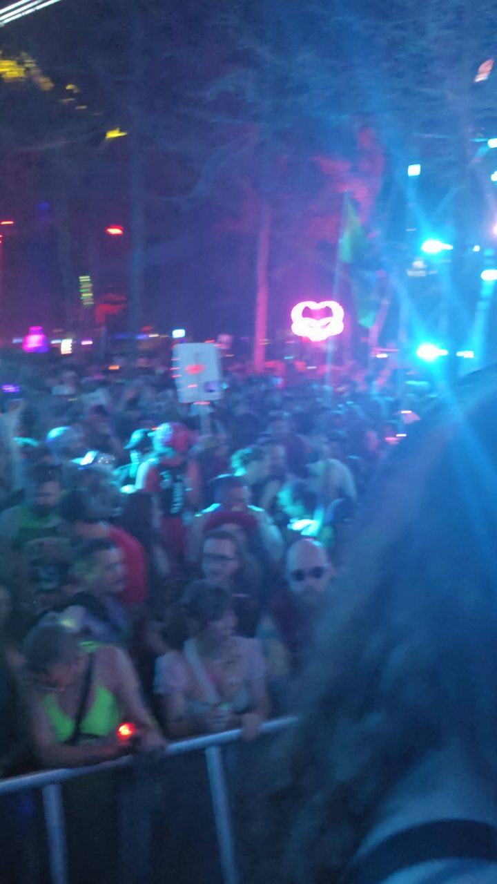 Crowd at night